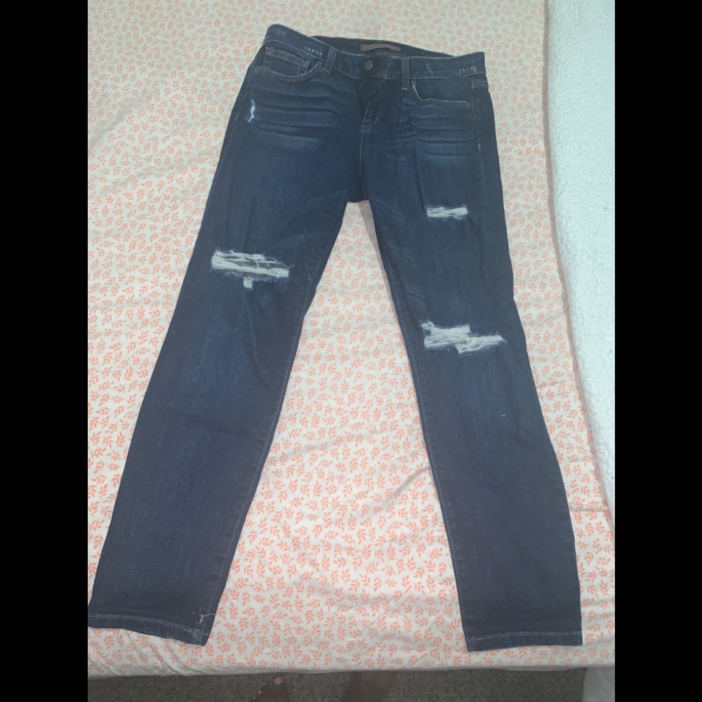 Cropped straight denim jeans 👖